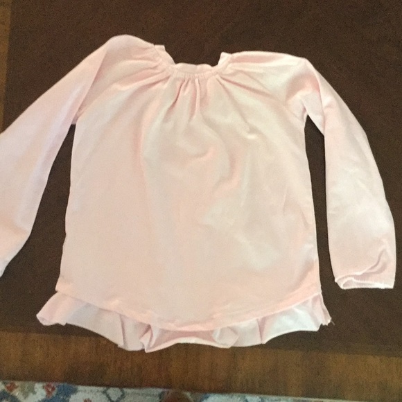 Singed-Neck Baby Pink Ruffle Long Sleeve - Picture 2 of 4